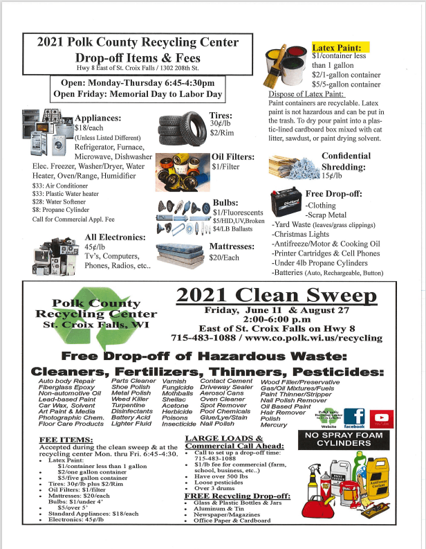 Polk County Recycling Fees