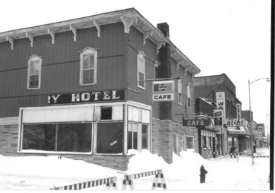 A historic building with a sign reading 